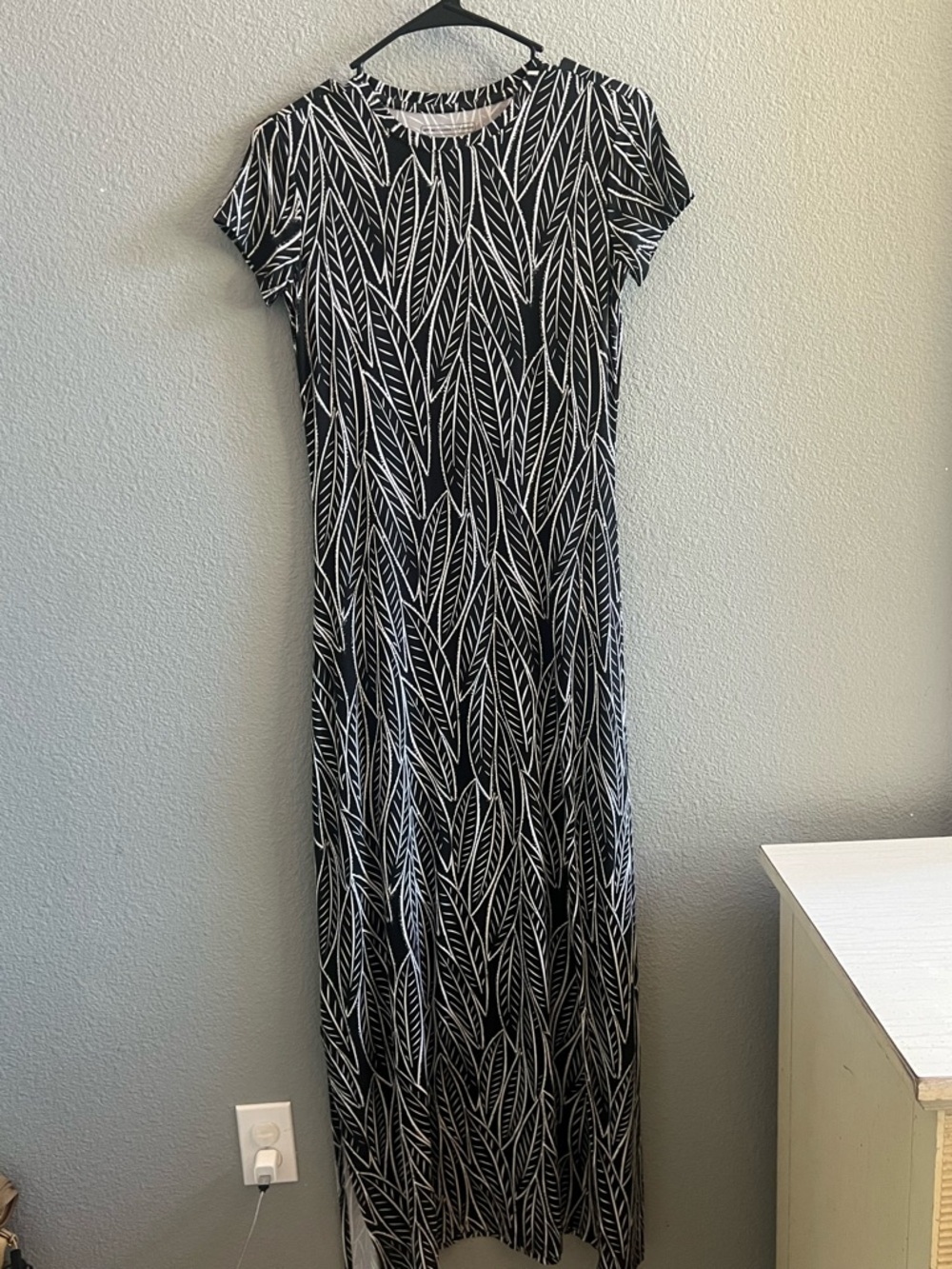 Coolibar UPF 50 + Women’s Maxi Dress - Sun Protetive/White Cosmic Palms